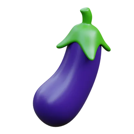 Eggplant  3D Icon