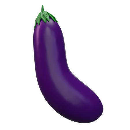 Eggplant  3D Icon