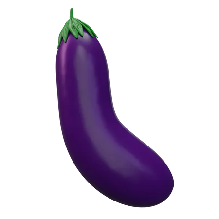 Eggplant  3D Icon