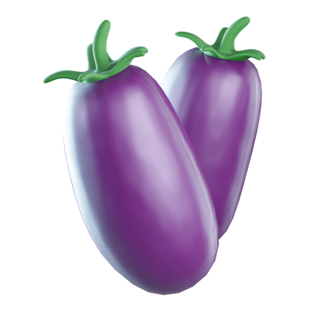 Eggplant  3D Icon