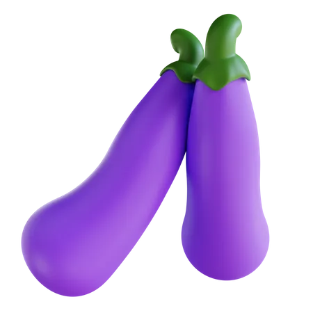 Eggplant  3D Icon