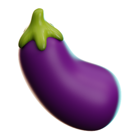 Eggplant  3D Icon