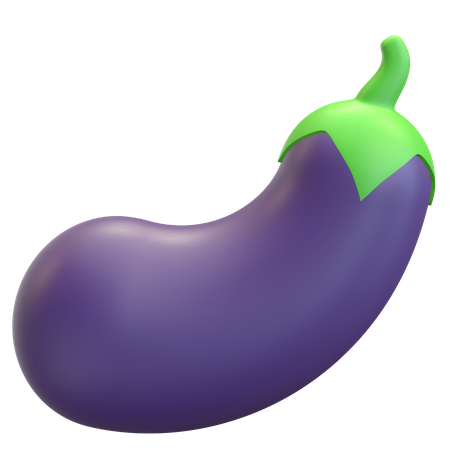 Eggplant  3D Icon
