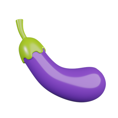 Eggplant  3D Icon