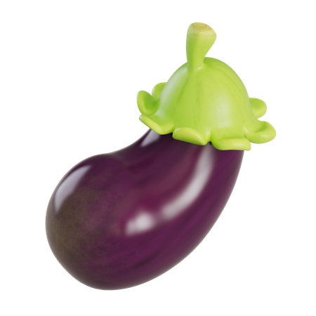 Eggplant  3D Icon