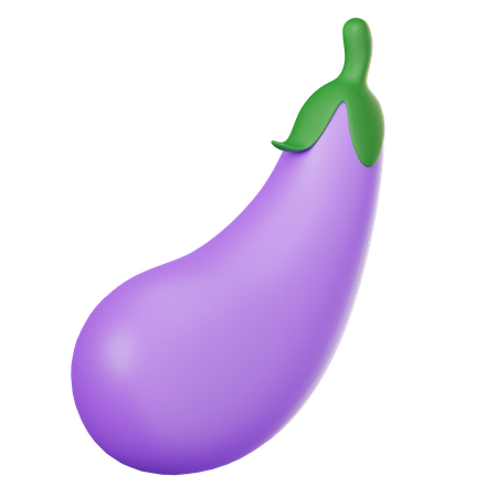 Eggplant  3D Icon