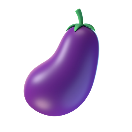 Eggplant  3D Icon