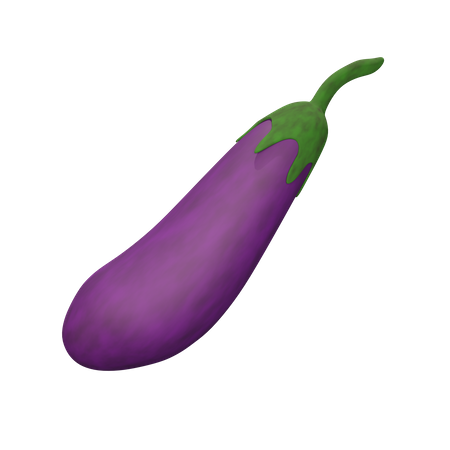 Eggplant  3D Icon