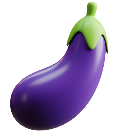 Eggplant  3D Icon