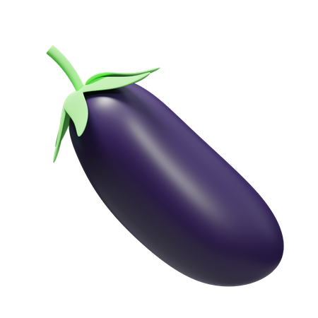 Eggplant  3D Illustration