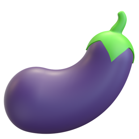 Eggplant  3D Illustration