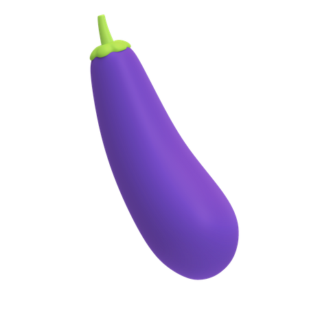 Eggplant  3D Illustration