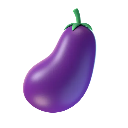 Eggplant  3D Illustration