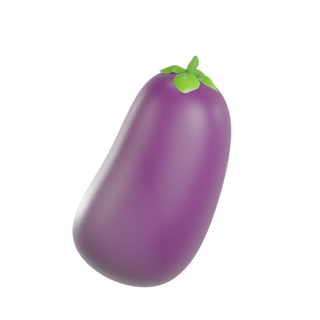 Eggplant  3D Illustration