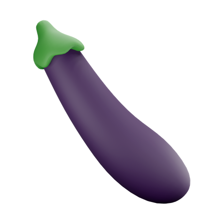 Eggplant  3D Illustration