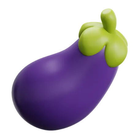Eggplant 3D Icon
