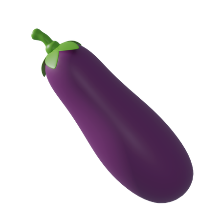 Eggplant  3D Icon