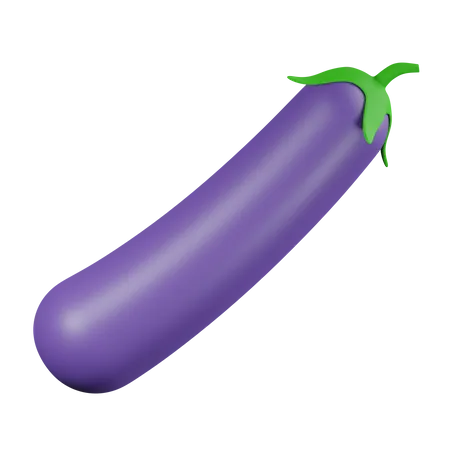 Eggplant 3 D Illustration 3D Icon