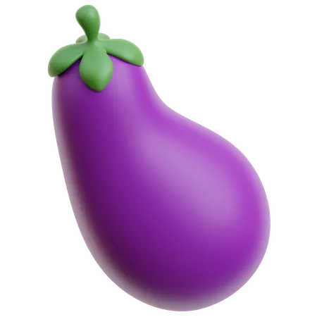 Eggplant  3D Icon