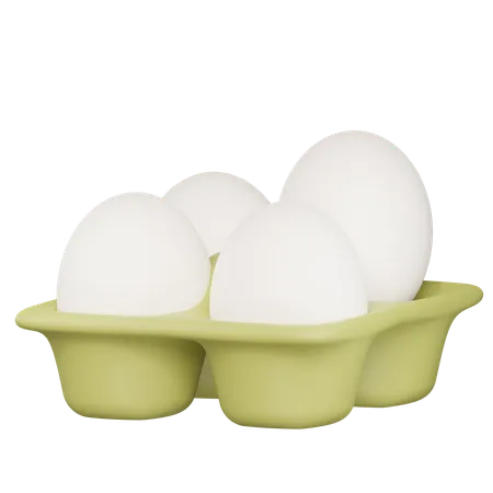 Eggs 3 D Illustration 3D Icon