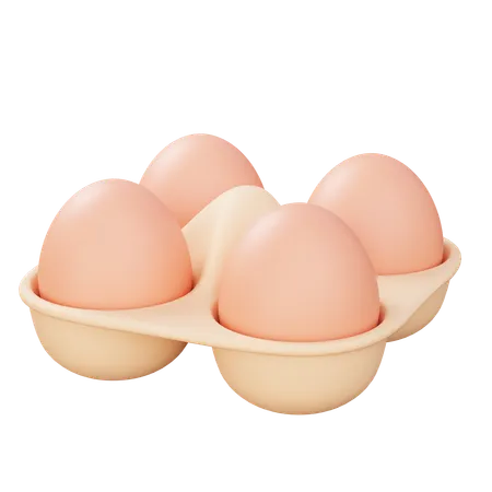 Eggs  3D Icon