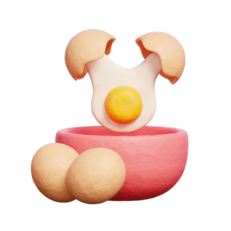 Eggs  3D Icon