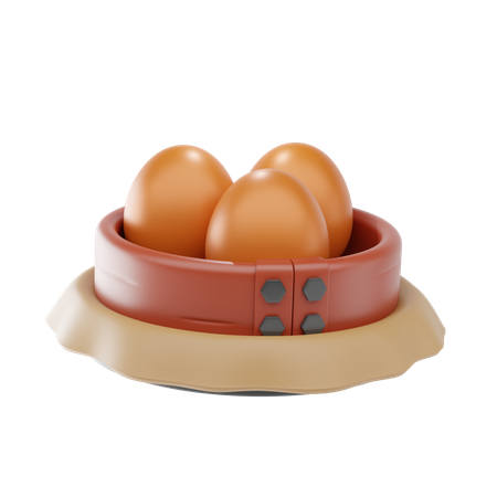 Eggs  3D Icon