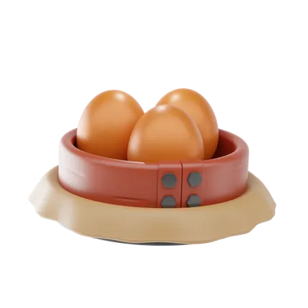 Eggs  3D Icon