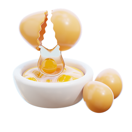 Eggs  3D Icon