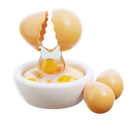 Eggs  3D Icon