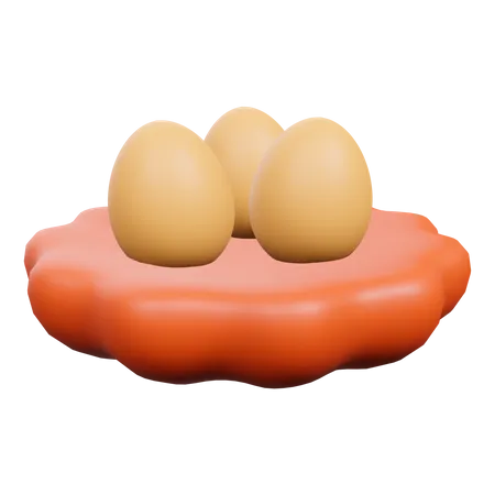 Eggs  3D Illustration