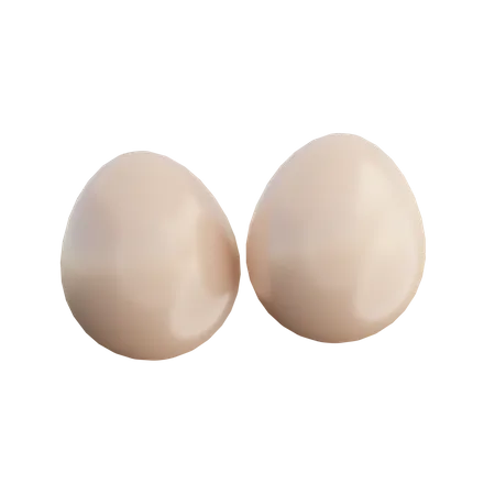 Eggs 3D Illustration