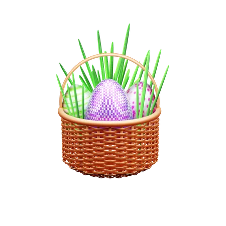 Eggs Basket  3D Icon