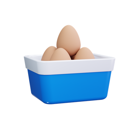 Eggs Basket  3D Icon