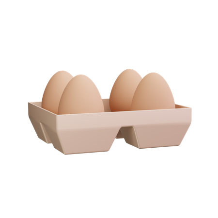 Eggs Carton  3D Icon