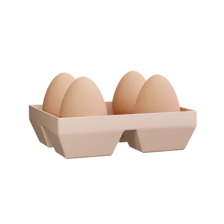 Eggs Carton  3D Icon