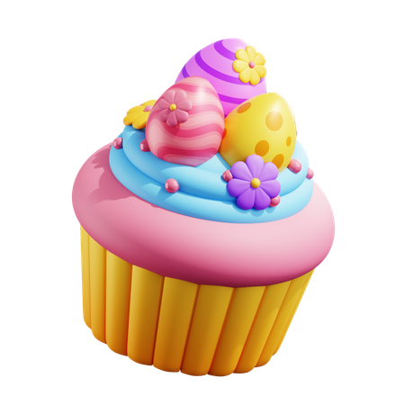 Eggs Cupcake  3D Icon