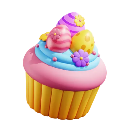 Eggs Cupcake  3D Icon