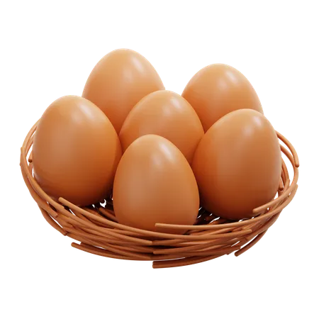 Eggs In The Nset  3D Icon