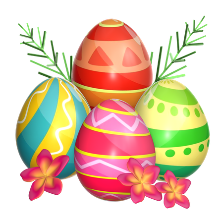 Eggs Nest  3D Icon