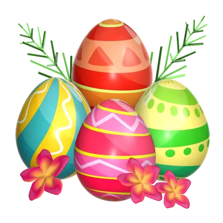 Eggs Nest  3D Icon