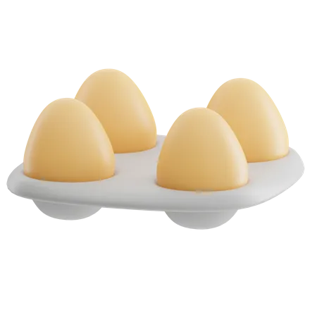 Eggs Tray  3D Icon