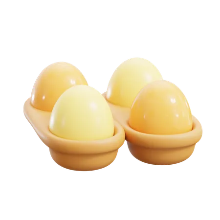 Eggs Tray  3D Icon