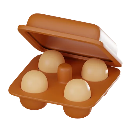 Eggs Tray  3D Icon