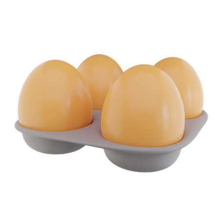 Eggs Tray  3D Icon