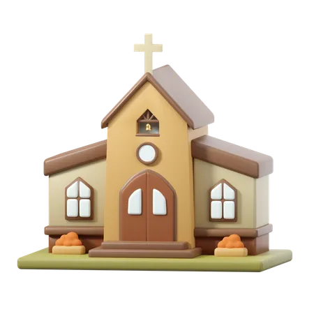 Église  3D Icon