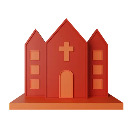 Église  3D Icon