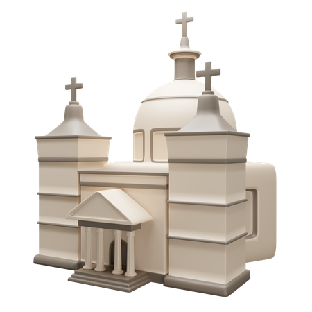 Église  3D Icon