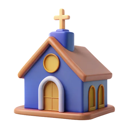 Église  3D Icon