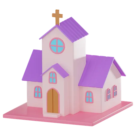 Église  3D Icon